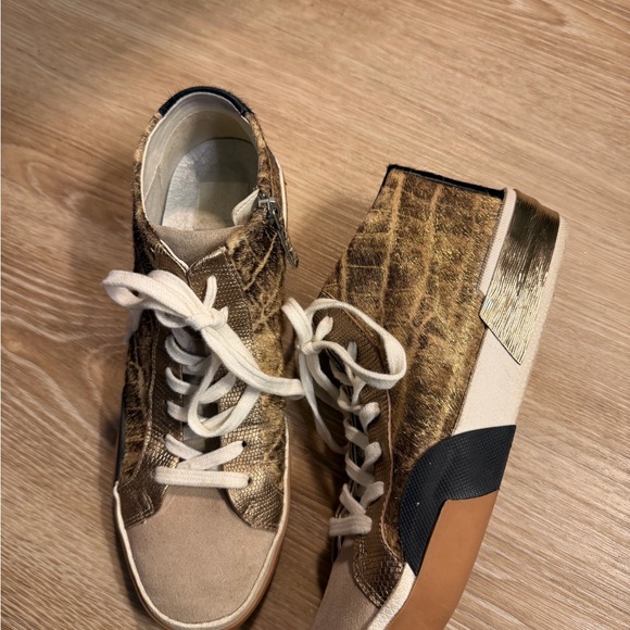 🆕 Dolce Vita Zoel Mixed Media High-top Sneakers Sz 8.5 - Picture 5 of 12